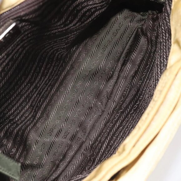 PRADA Hand Bag Nylon Yellow Silver Auth 128229 - Picture 2 of 14